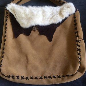All leather / Fur Handbag
